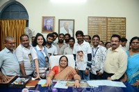 London Babulu Movie Team at AVN College Vizag
